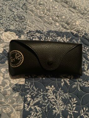 Ray-Ban Black Leather Sunglasses Case